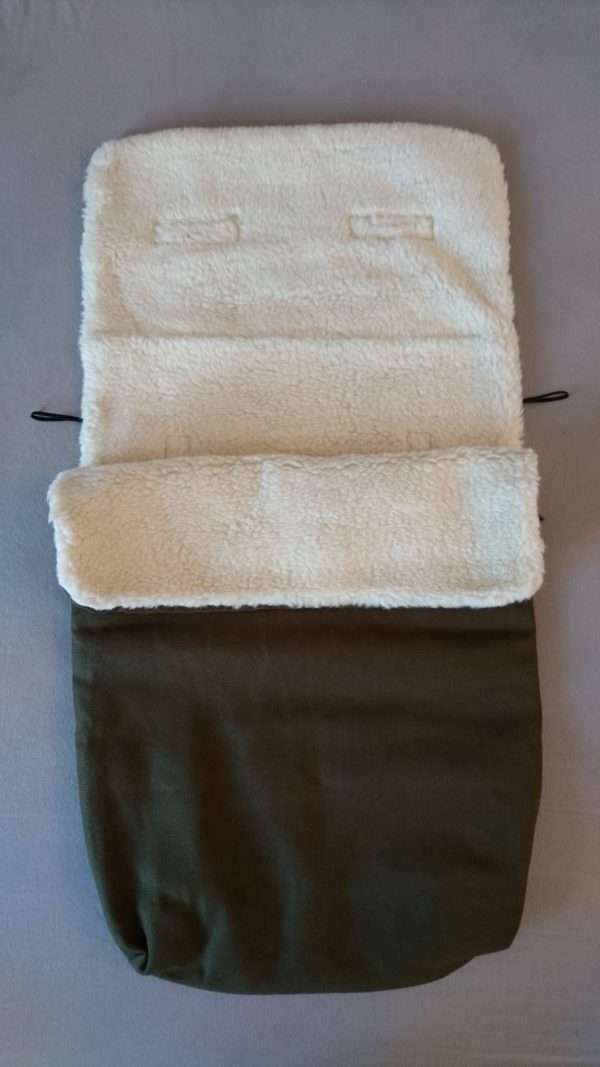 Alpaka Fußsack khaki