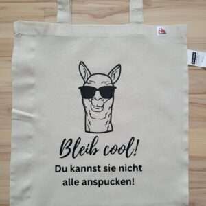 Bleib cool - Alpaka Einkaufstasche